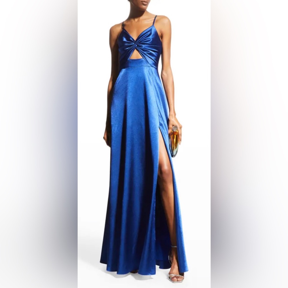Aiden by Aiden Mattox Dark Blue Dress